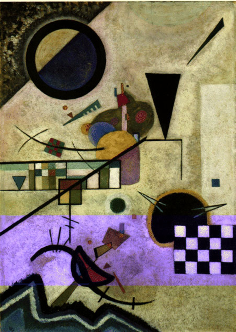 Contrasting Sounds 1924 Wassily Kandinsky Abstract Oil Painting